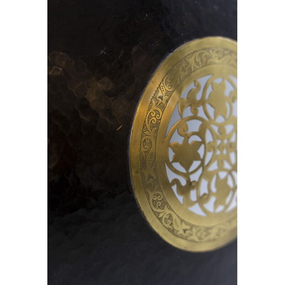 Image 1 of Lampe suspendue vintage en laiton