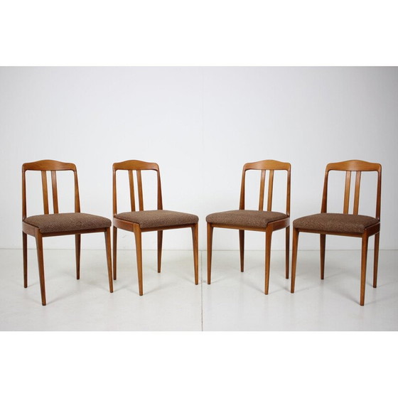 Image 1 of Ensemble de 4 chaises de salle à manger vintage Tchécoslovaquie années 1960