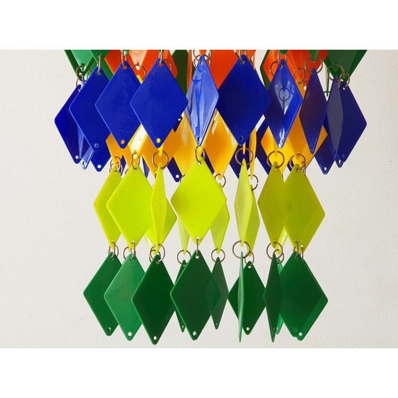 Image 1 of Lustre vintage multicolore 1970