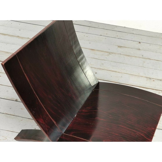 Image 1 of Fauteuil pliant vintage en deux parties en bois de hêtre par Jens Nielson pour Westnofa Laminex, Norvège 1966