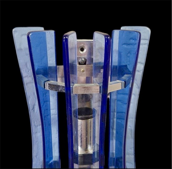 Image 1 of Applique en verre Veca Bleu , 1970S