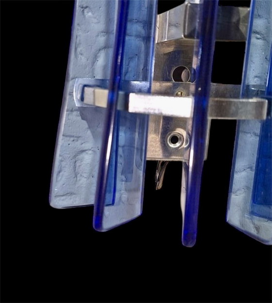 Image 1 of Applique en verre Veca Bleu , 1970S