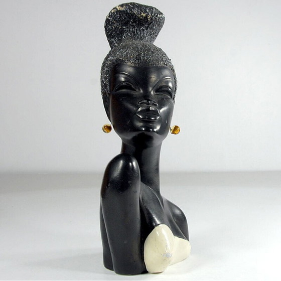 Image 1 of Buste de fille en plâtre vintage par Alex Mdmg Studio, Italie 1960s