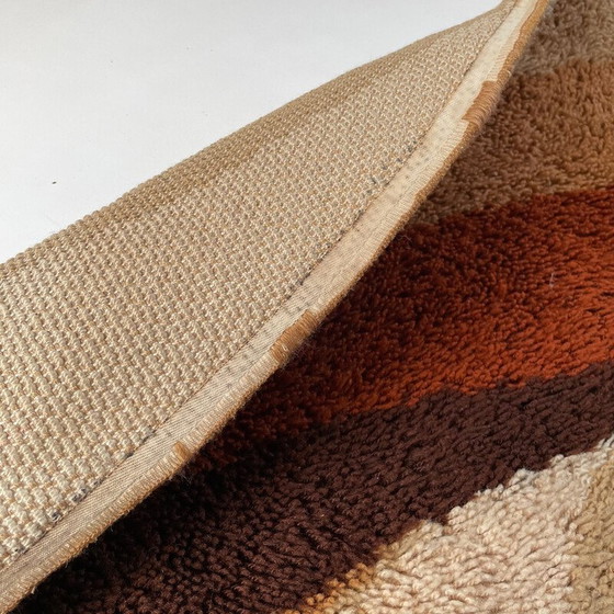 Image 1 of Tapis Vintage "Wave" en Rya à poils hauts par Prinstapijt Desso, Pays-Bas 1970
