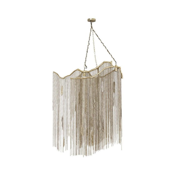 Image 1 of Ptmd Wilco Brass Casted Alu Hanging Lamp Chains Wide (Chaînes de lampes suspendues en laiton moulé)