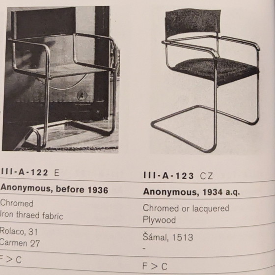 Image 1 of Fauteuils B 34 de Marcel Breuer variation de Samal & Co.