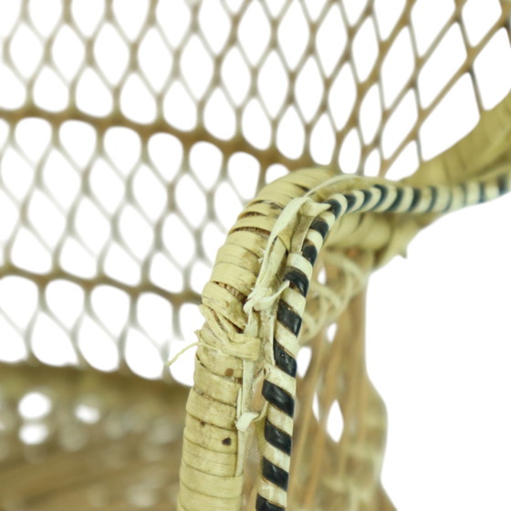 Image 1 of Vintage Emanuelle Chaise de poupée Chaise en paon Chaise en paon 40Cm