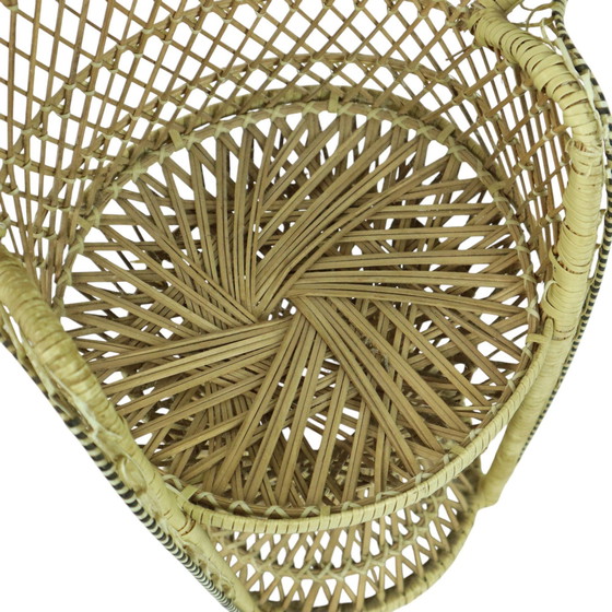 Image 1 of Vintage Emanuelle Chaise de poupée Chaise en paon Chaise en paon 40Cm