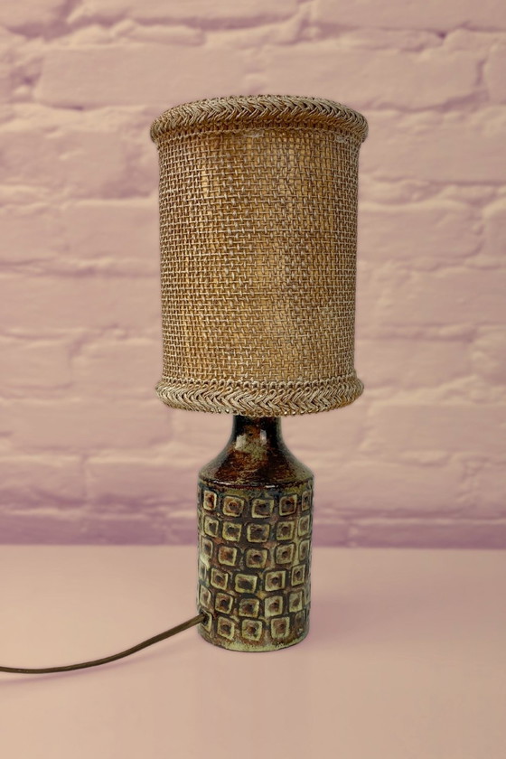 Image 1 of Lampe de table vintage en céramique, Olivier Petit, France 1960S
