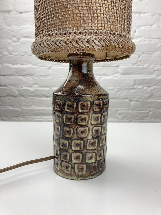 Image 1 of Lampe de table vintage en céramique, Olivier Petit, France 1960S