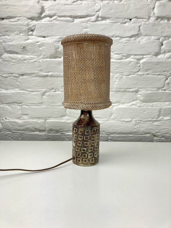 Image 1 of Lampe de table vintage en céramique, Olivier Petit, France 1960S