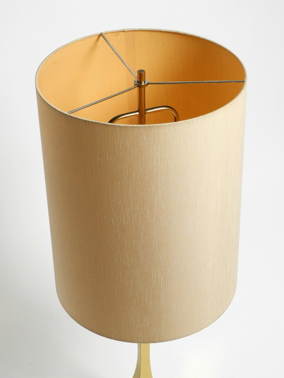 Image 1 of Très rare grande lampe de table en laiton des années 70 par Tonello et Montagna Grillo pour High Society Italy