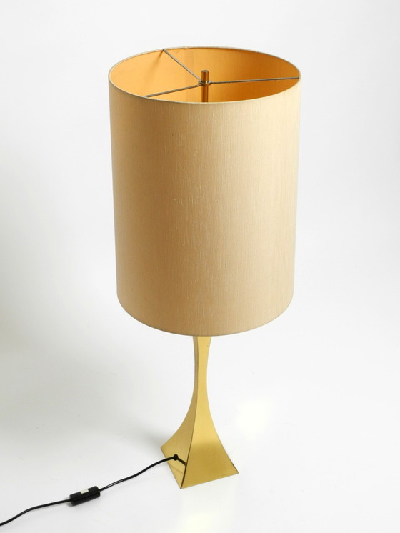 Image 1 of Très rare grande lampe de table en laiton des années 70 par Tonello et Montagna Grillo pour High Society Italy