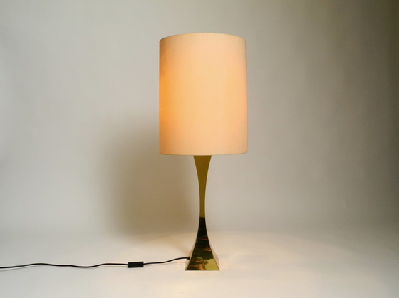 Image 1 of Très rare grande lampe de table en laiton des années 70 par Tonello et Montagna Grillo pour High Society Italy
