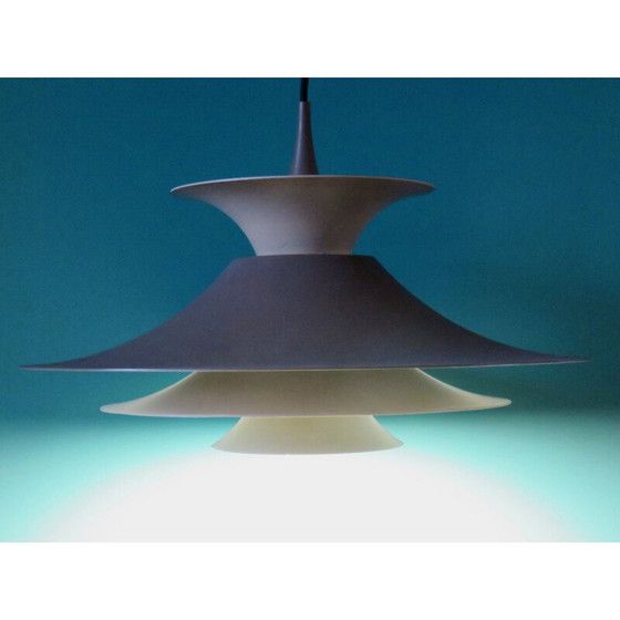 Image 1 of Lampe suspendue tricolore "Radius" par Fog & Morup, Danemark 1975