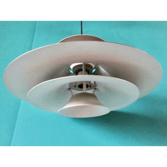 Image 1 of Lampe suspendue tricolore "Radius" par Fog & Morup, Danemark 1975
