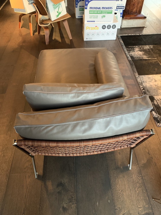 Image 1 of Flexform Happy Chaise Longue Dark Brown