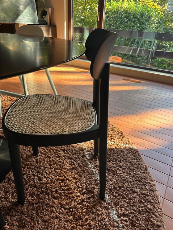 Image 1 of Knoll Saarinen Sahara Noir + 6 X Thonet Dining Chair 118