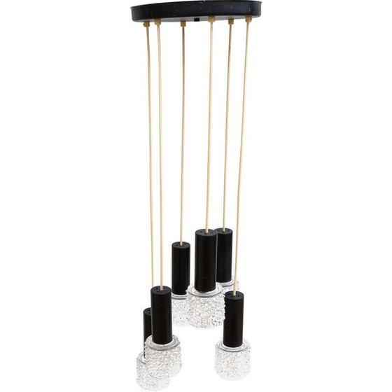 Image 1 of Lustre cascade vintage par Elektroinstala Jilove, Tchécoslovaquie 1970