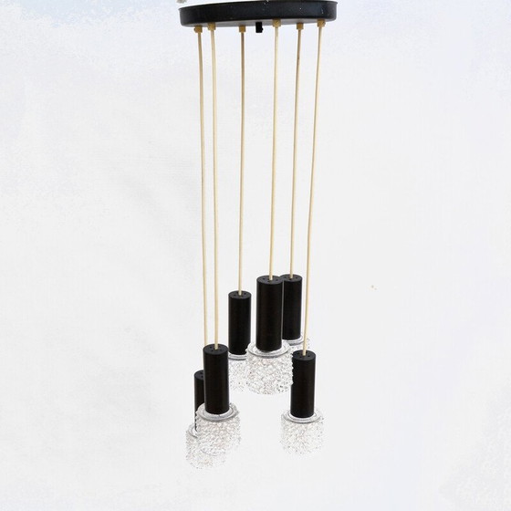 Image 1 of Lustre cascade vintage par Elektroinstala Jilove, Tchécoslovaquie 1970