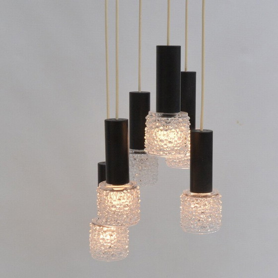 Image 1 of Lustre cascade vintage par Elektroinstala Jilove, Tchécoslovaquie 1970