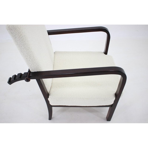 Image 1 of Fauteuil réglable en hêtre, Tchécoslovaquie 1940