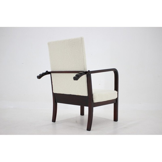 Image 1 of Fauteuil réglable en hêtre, Tchécoslovaquie 1940