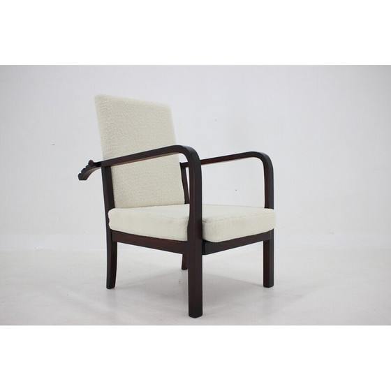 Image 1 of Fauteuil réglable en hêtre, Tchécoslovaquie 1940