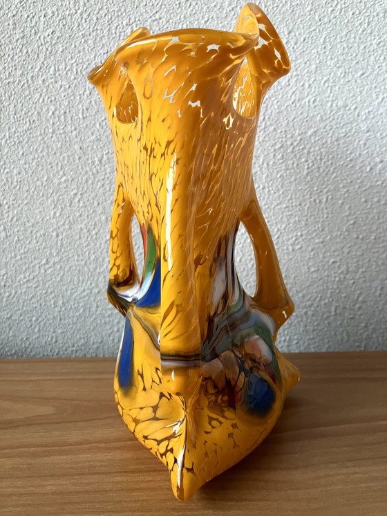 Image 1 of Vase Joska Kristall - Très différent - hauteur 21 cm.