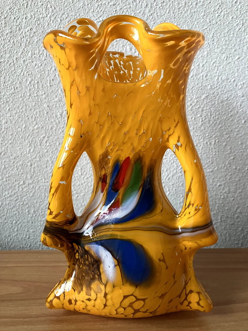 Vase Joska Kristall - Très différent - hauteur 21 cm.