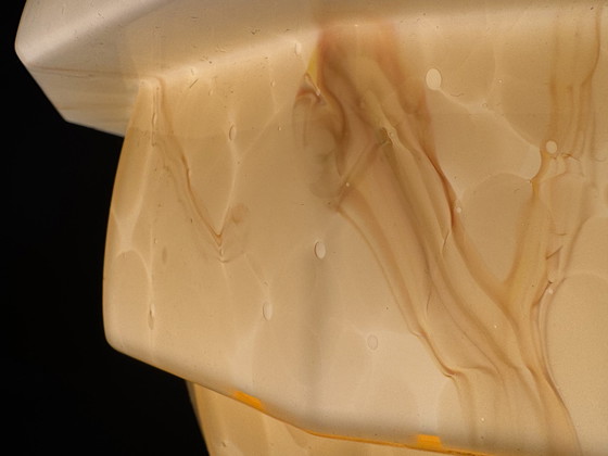 Image 1 of Lampe pendante marbrée de style Art Decor