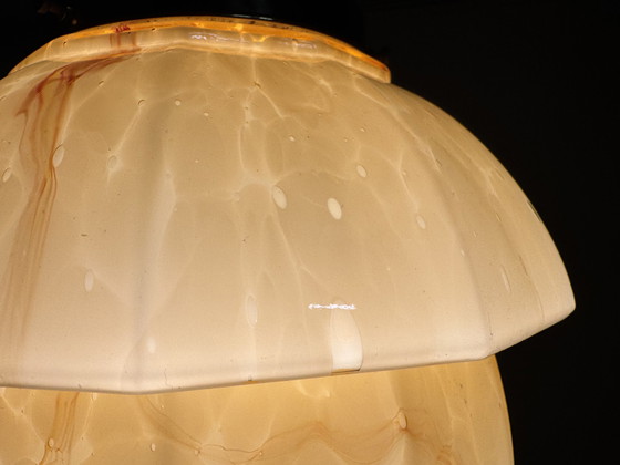 Image 1 of Lampe pendante marbrée de style Art Decor