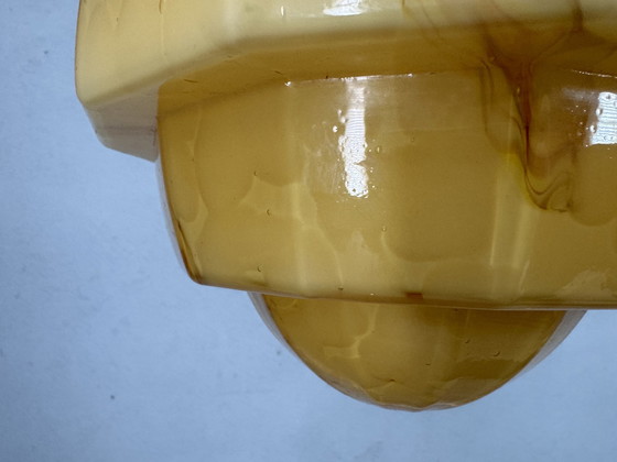 Image 1 of Lampe pendante marbrée de style Art Decor