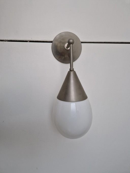 Giso Gispen Lampe murale "Drop" Nickel mat Verre