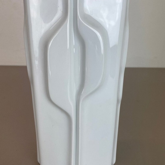Image 1 of Vase vintage en porcelaine Op art pour Fürstenberg Ceramics, Allemagne 1970