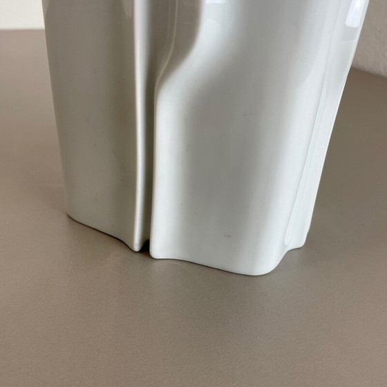 Image 1 of Vase vintage en porcelaine Op art pour Fürstenberg Ceramics, Allemagne 1970