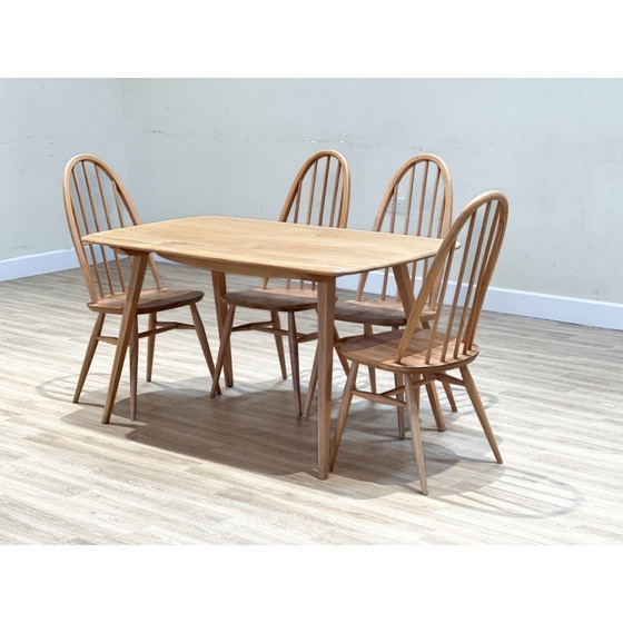 Image 1 of Table de salle à manger vintage en orme léger par Lucian Ercolani, Angleterre 1960