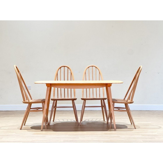 Image 1 of Table de salle à manger vintage en orme léger par Lucian Ercolani, Angleterre 1960