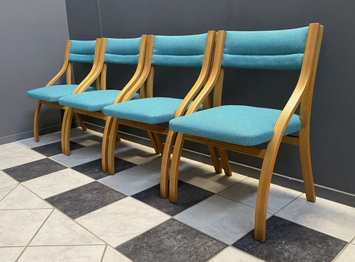 4 chaises de salle à manger par Ludvik Volak 1960S