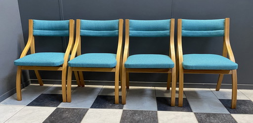 4 chaises de salle à manger par Ludvik Volak 1960S