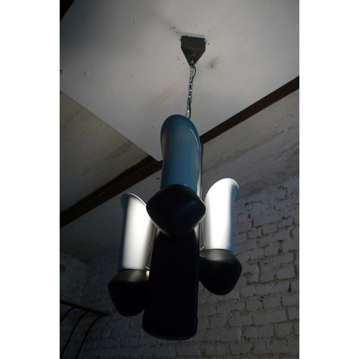 Lustre en laque et porcelaine, 1970