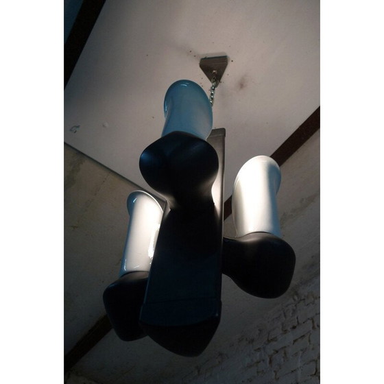 Image 1 of Lustre en laque et porcelaine, 1970