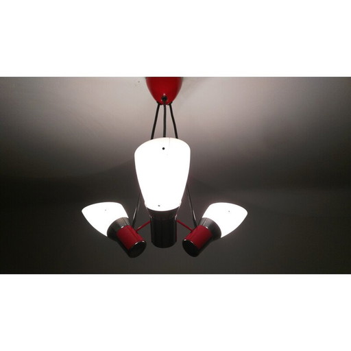 Lampe suspendue vintage par Napako pour Josef Hůrka, 1970