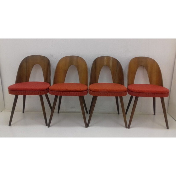 Image 1 of Ensemble de 4 chaises de salle à manger d'Antonín Šuman, années 1960