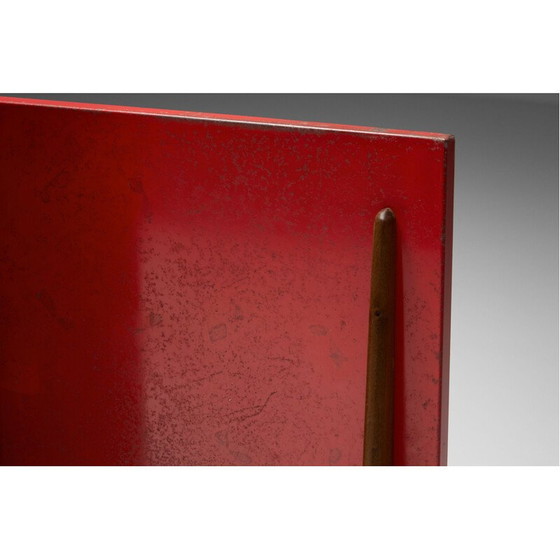 Image 1 of Armoire vintage en métal rouge de Willy Van der Meeren, 1950