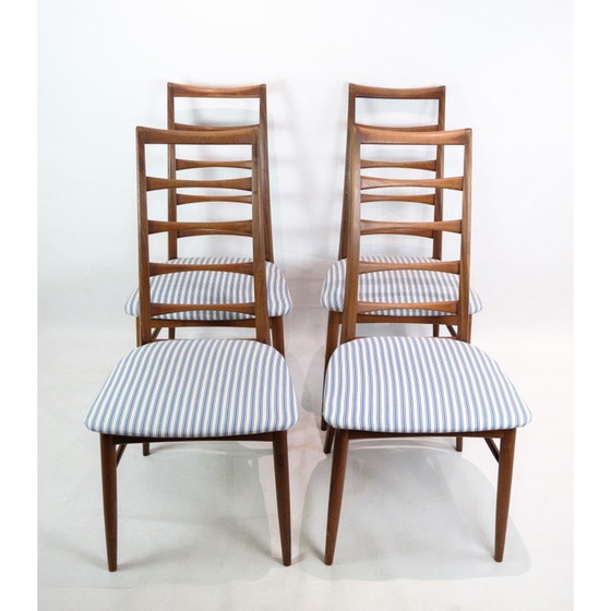 Image 1 of Ensemble de 4 chaises vintage modèle Lis par Niels Koefoed, 1960
