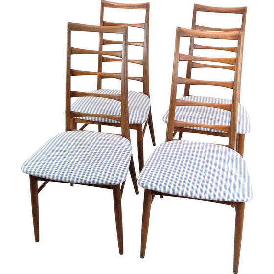 Image 1 of Ensemble de 4 chaises vintage modèle Lis par Niels Koefoed, 1960