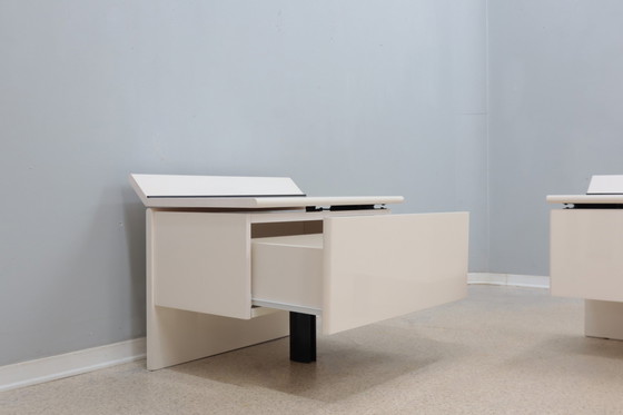 Image 1 of Paolo Piva Tables de nuit laquées B&B Italia 1970S