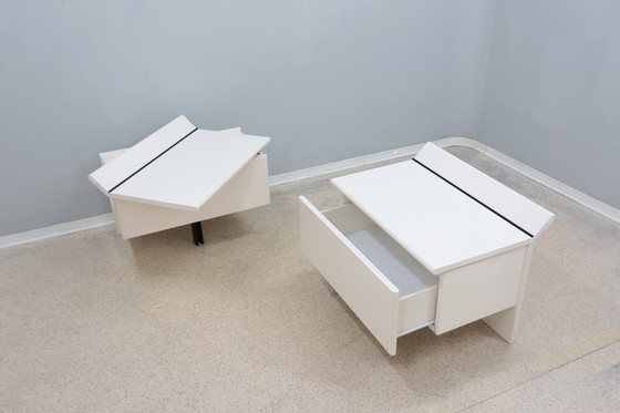 Image 1 of Paolo Piva Tables de nuit laquées B&B Italia 1970S