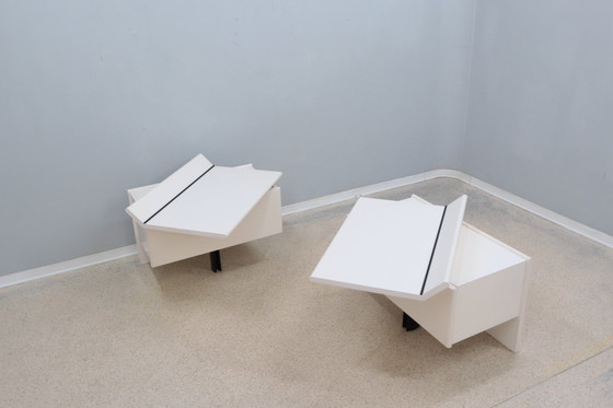 Image 1 of Paolo Piva Tables de nuit laquées B&B Italia 1970S